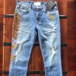 Mother Flirt Fray Cold Feet Hand painted